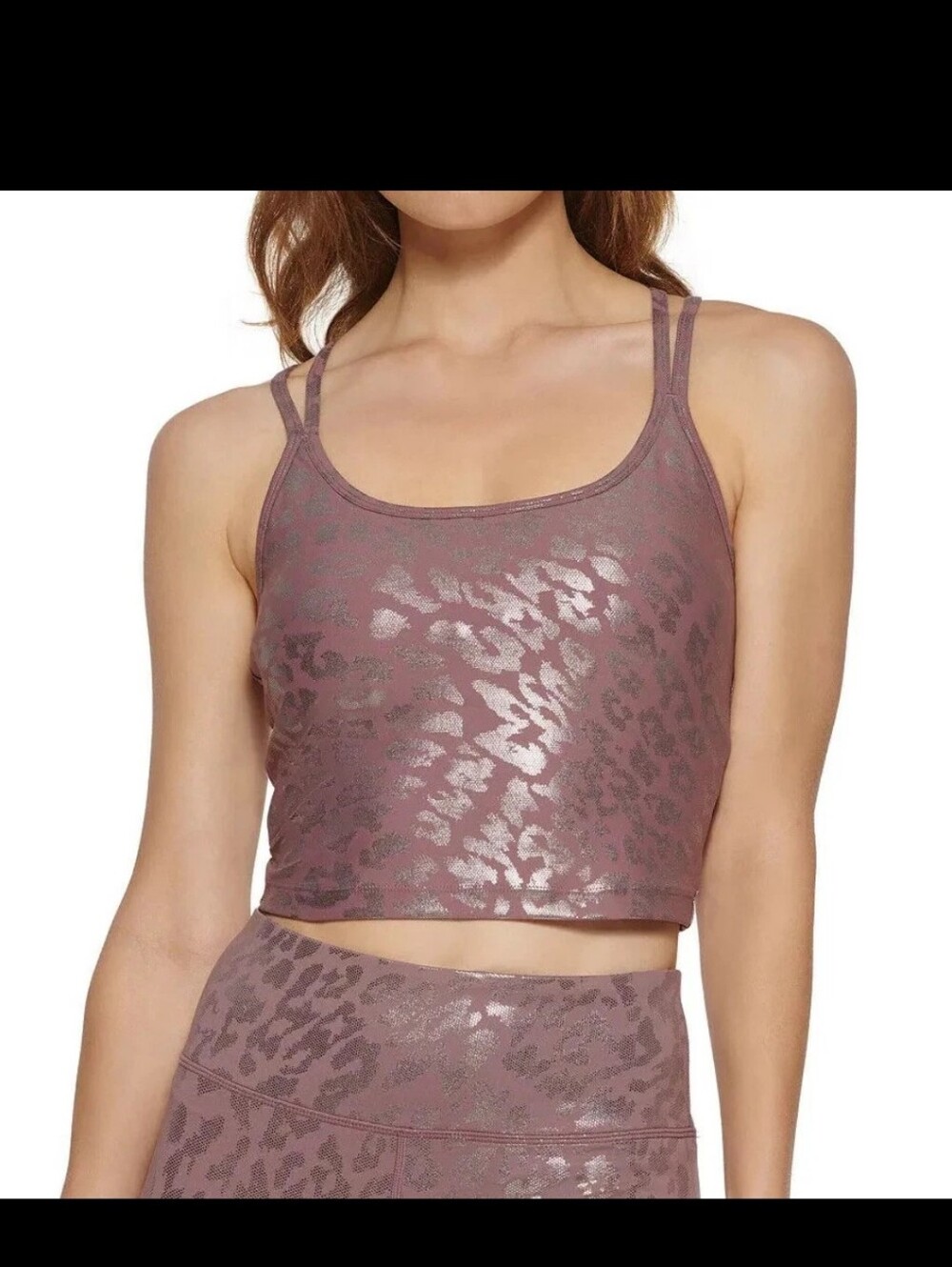Calvin‎ Klein Performance Strappy-back Tank Top Cropped Size Medium